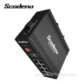 Modelo popular de fábrica da Scodeno 2X1000 M Base-X 8X10 / 100/1000 M Base-T Switch Ethernet de rede industrial não gerenciada